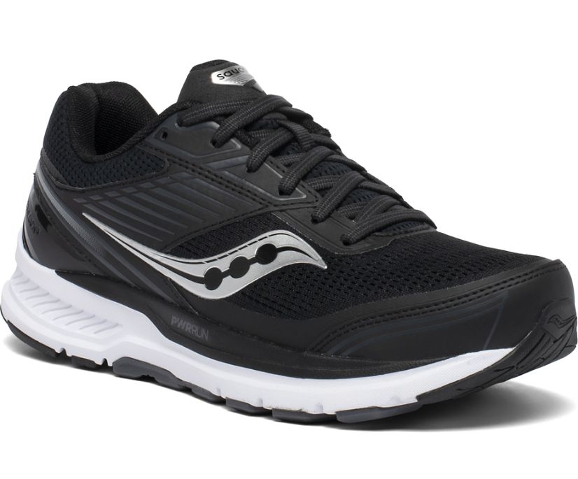 Saucony Echelon 8 Wide Women's Running Shoes Black / White | AU 105QMAZ